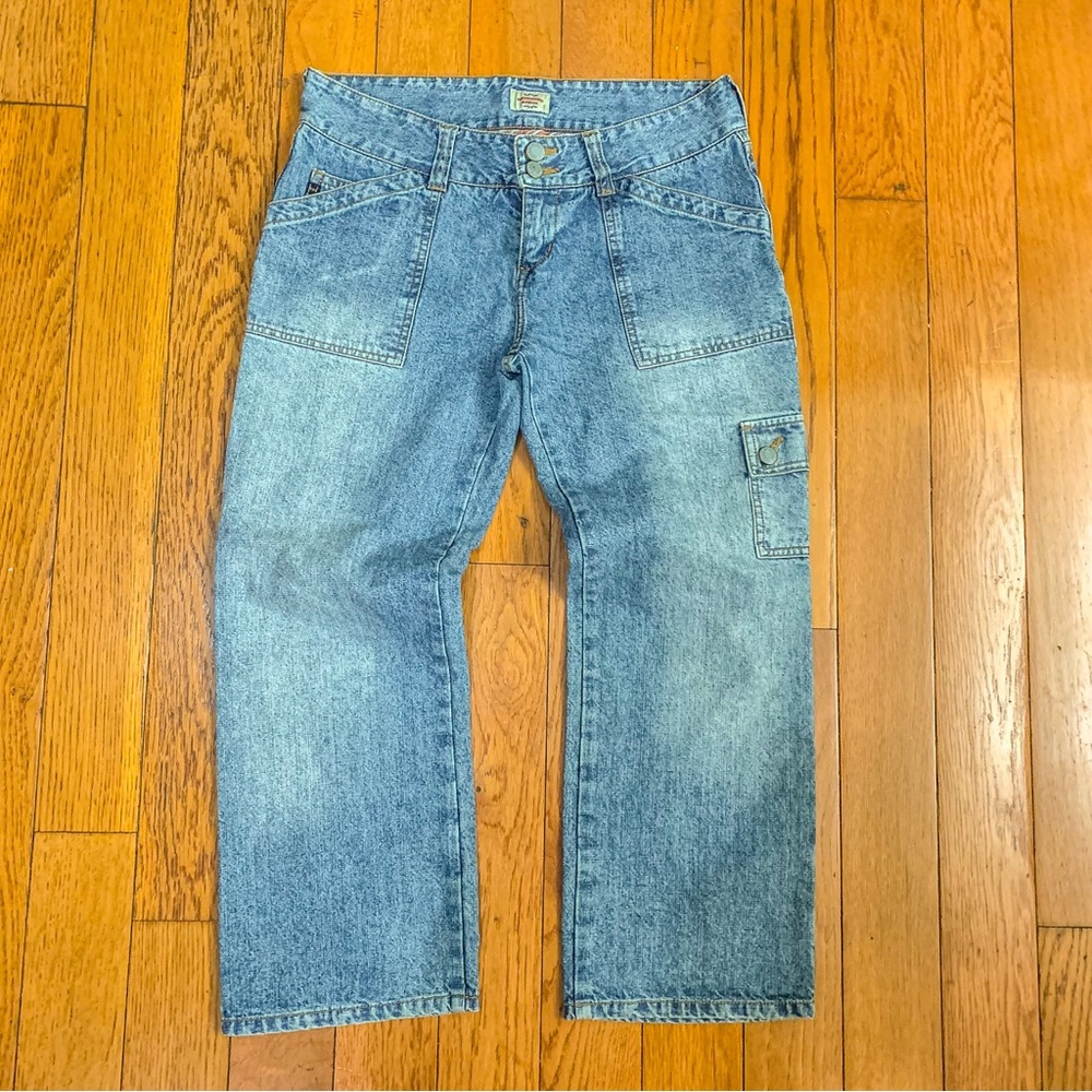 VTG Abercrombie & Fitch Jeans Flatout Vintage Blast Crop Size 4R Made in USA